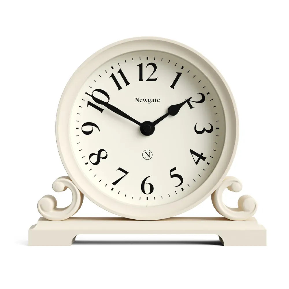 Newgate Divisadero Mantel Clock-Vanilla Cream V398-NG-MANDIV183VC