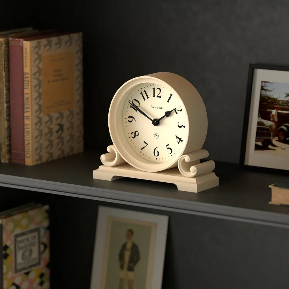 Newgate Divisadero Mantel Clock-Vanilla Cream V398-NG-MANDIV183VC