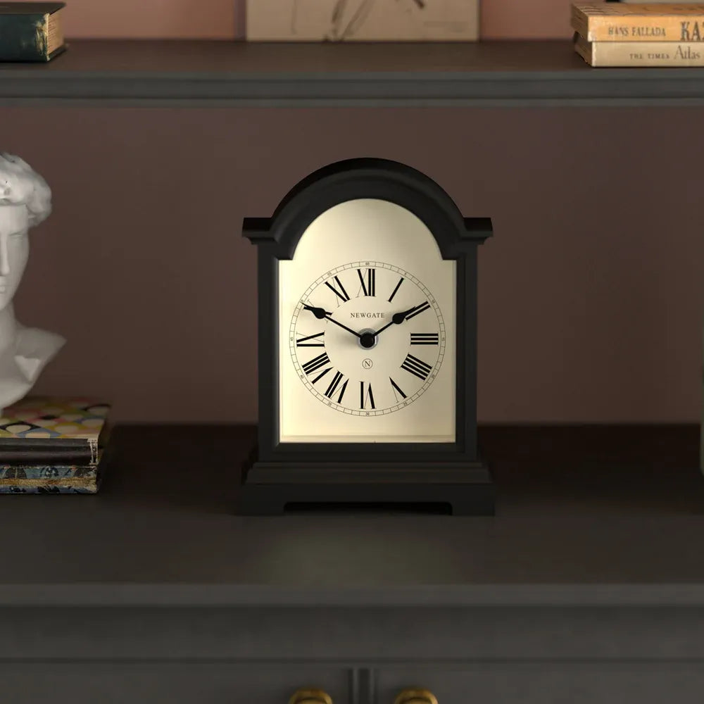 Newgate Fillmore Mantel Clock-Black V398-NG-MANFILL338K