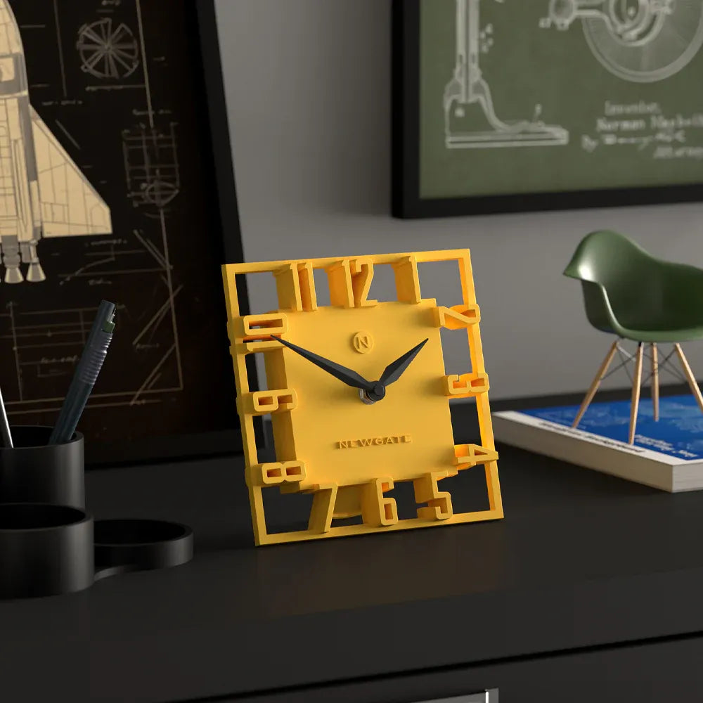 Newgate Highline Mantel Clock-Yellow V398-NG-MANHIGHL-CY