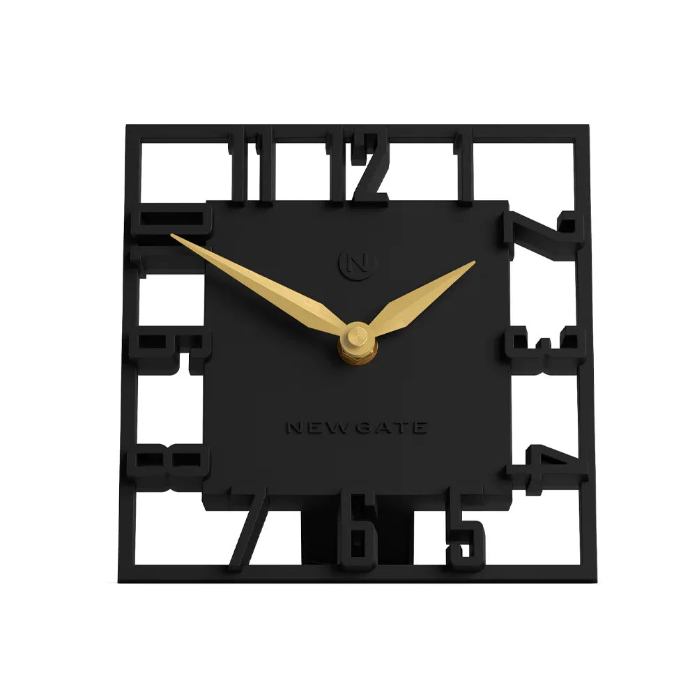 Newgate Highline Mantel Clock-Black V398-NG-MANHIGHL-K