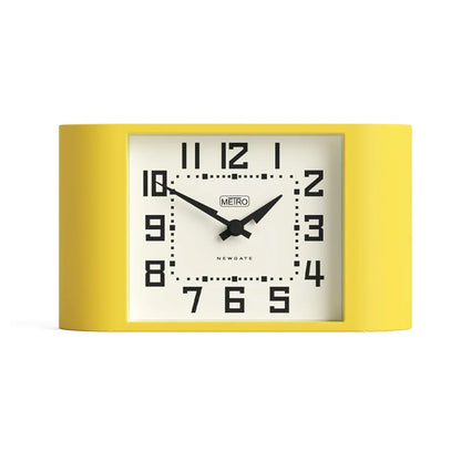 Newgate Mini Metro Mantel Clock-Yellow V398-NG-MANMMET3CY