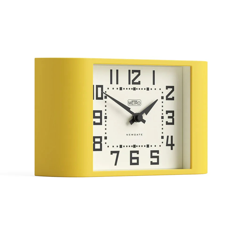 Newgate Mini Metro Mantel Clock-Yellow V398-NG-MANMMET3CY