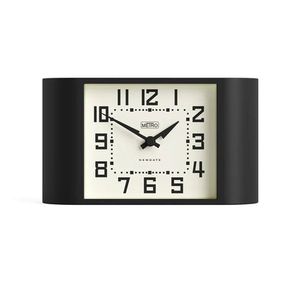 Newgate Mini Metro Mantel Clock-Black V398-NG-MANMMET3K