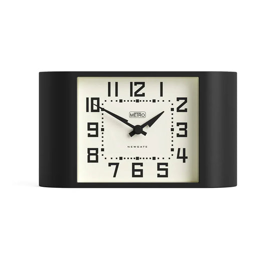 Newgate Mini Metro Mantel Clock-Black V398-NG-MANMMET3K