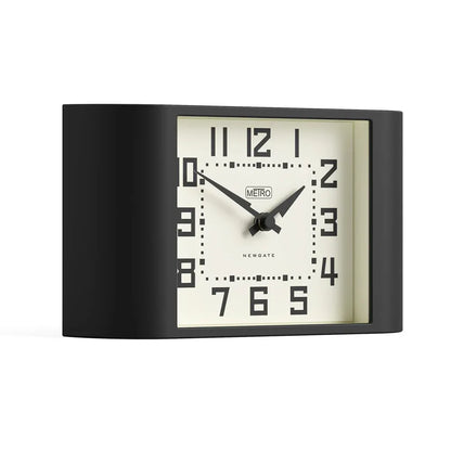 Newgate Mini Metro Mantel Clock-Black V398-NG-MANMMET3K
