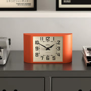 Newgate Mini Metro Mantel Clock-Pumpkin Orange V398-NG-MANMMET3PO