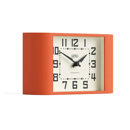 Newgate Mini Metro Mantel Clock-Pumpkin Orange V398-NG-MANMMET3PO