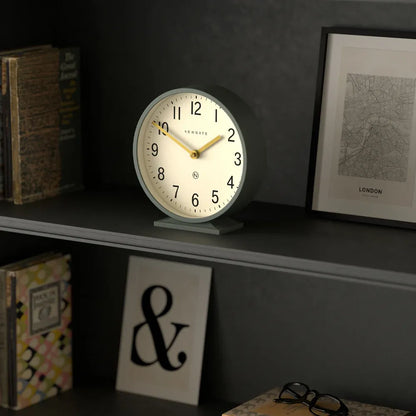 Newgate Q Mantel Clock-Asparagus Green V398-NG-MANQ371ASG
