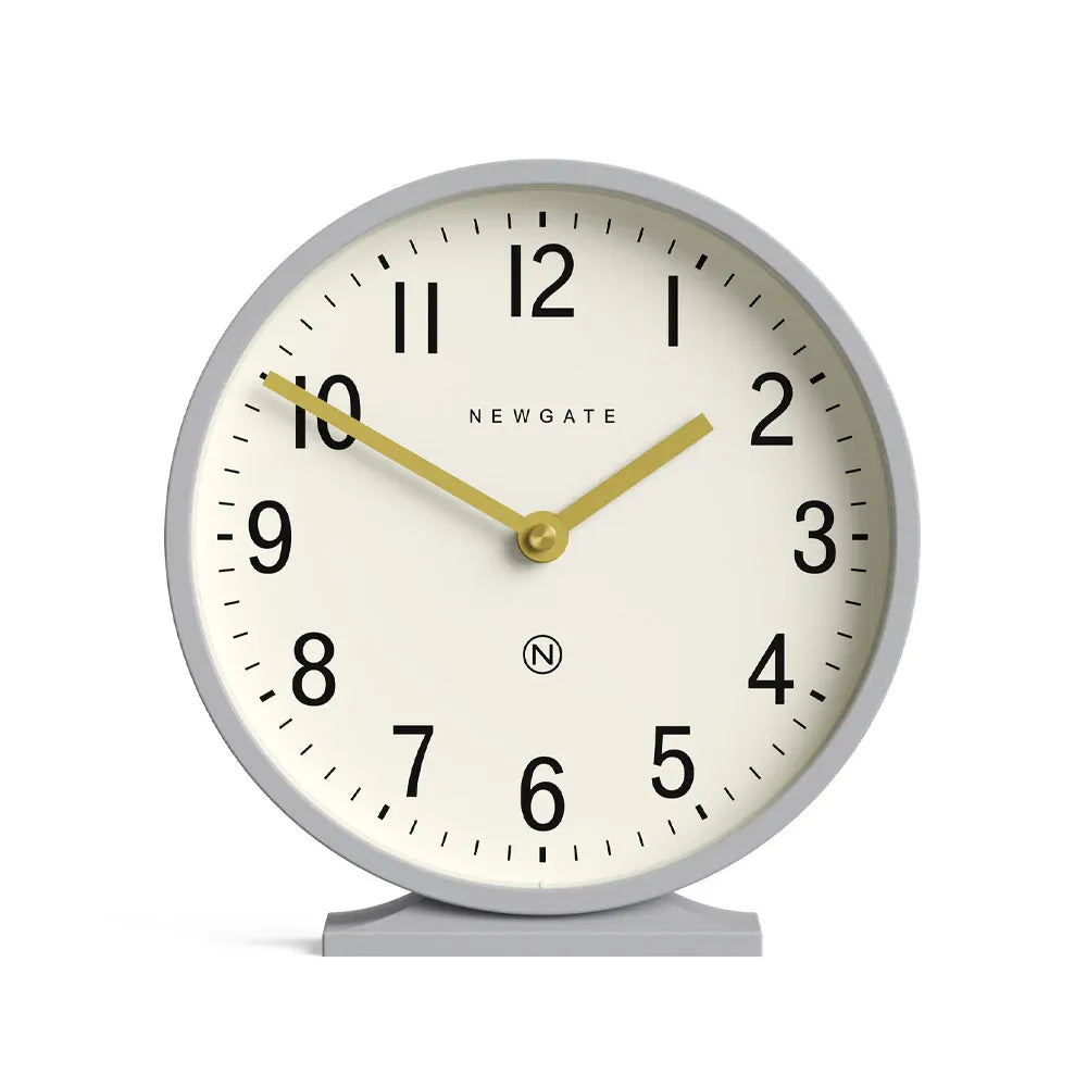 Newgate Q Mantel Clock-Clock Grey V398-NG-MANQ371CGY