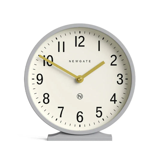 Newgate Q Mantel Clock-Clock Grey V398-NG-MANQ371CGY