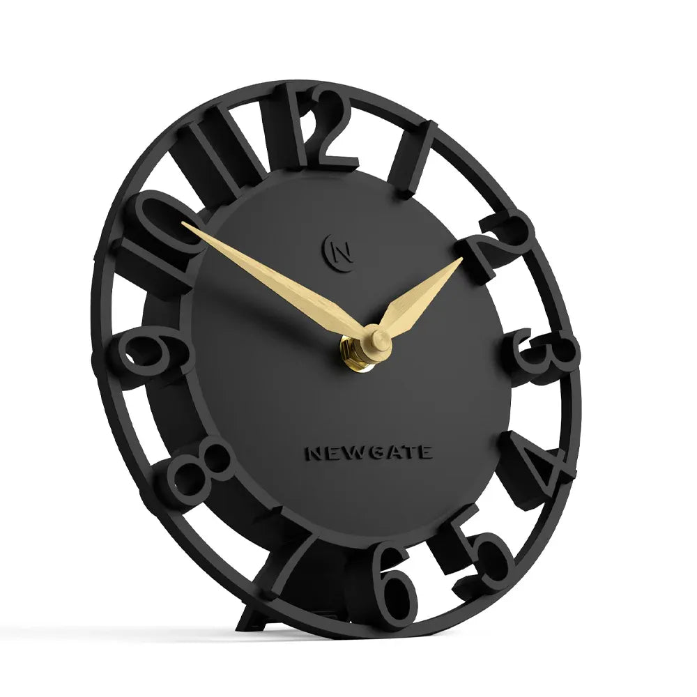 Newgate Timewarp Mantel Clock-Black V398-NG-MANTIMEW-K
