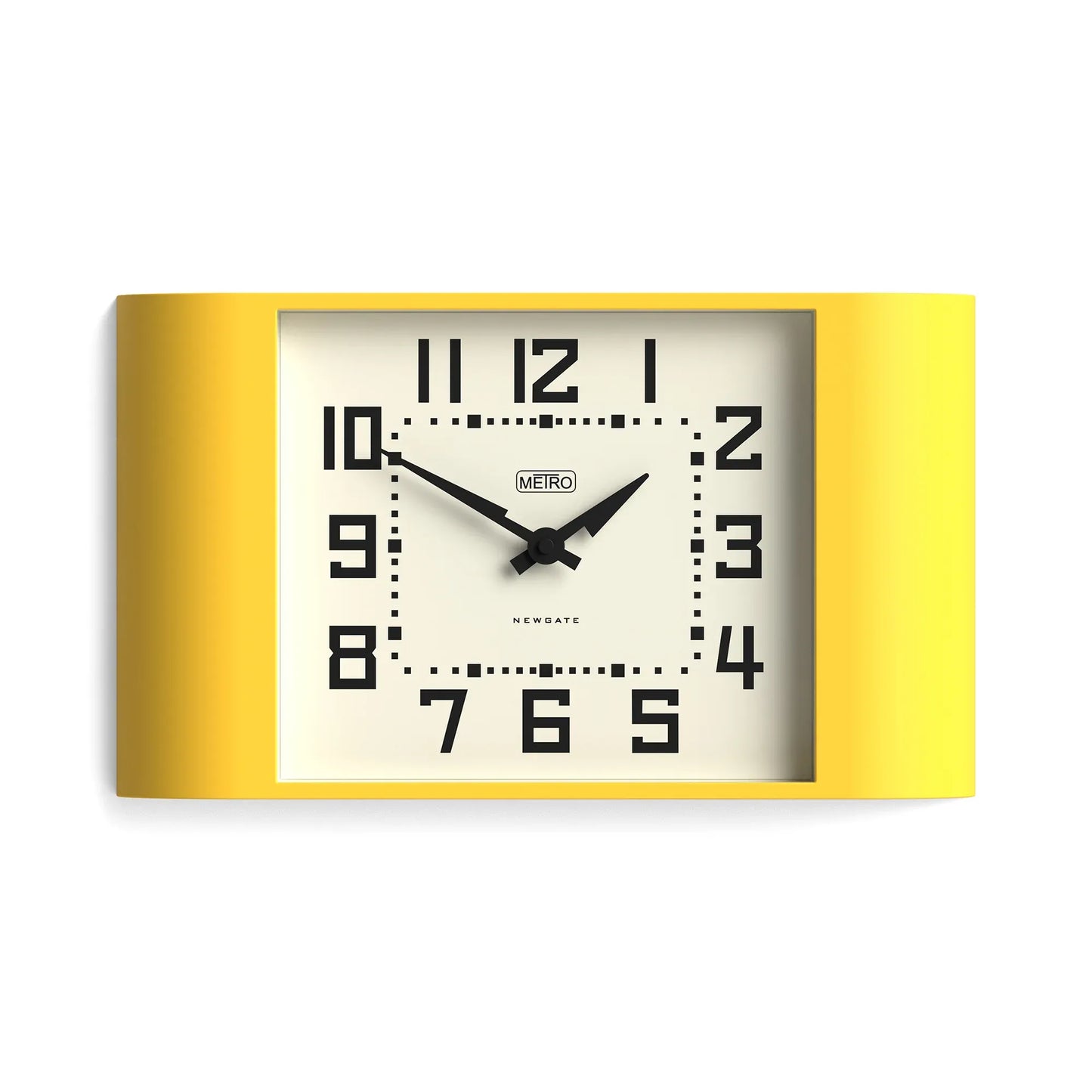 Newgate Metro Wall Clock-Yellow V398-NG-MET3CY