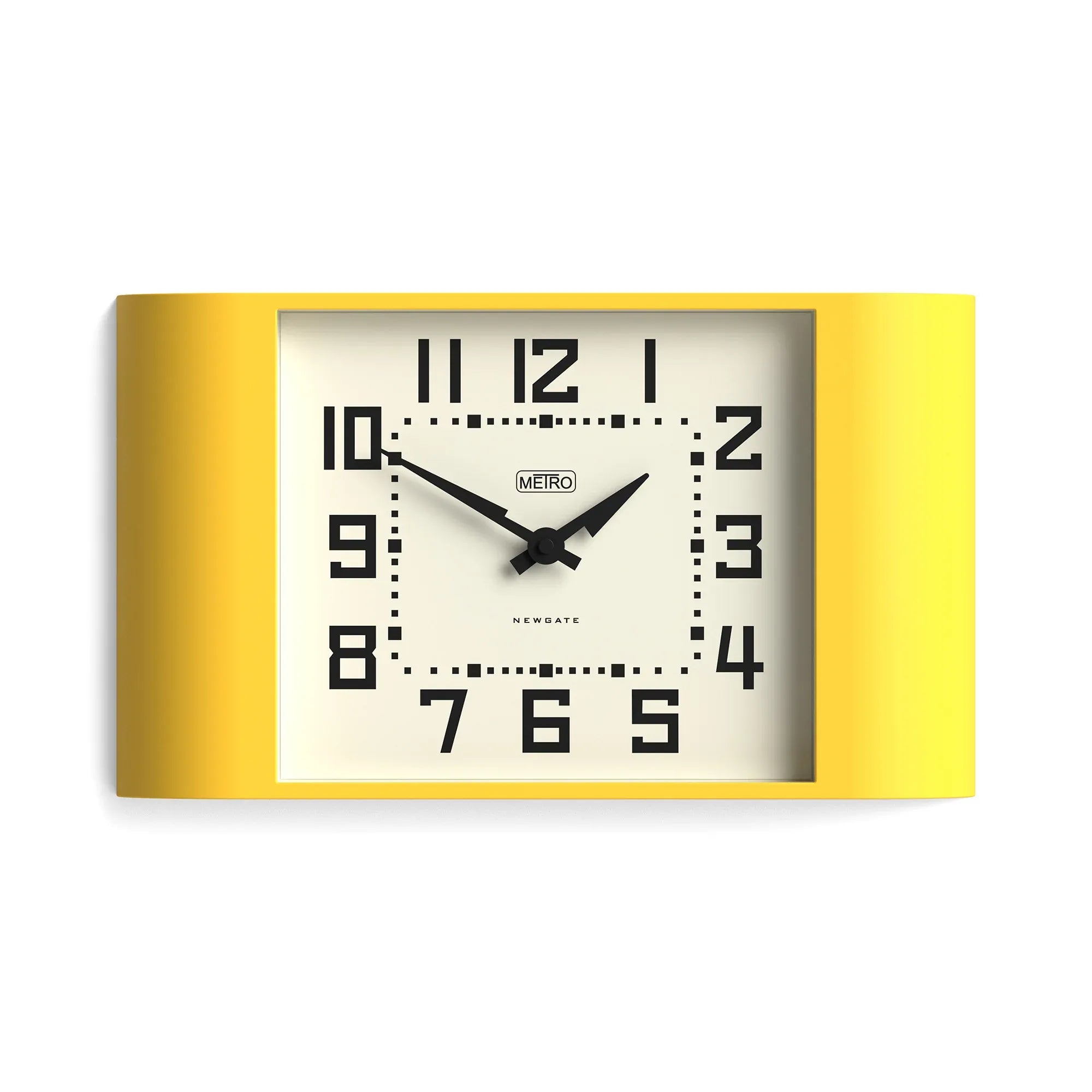 Newgate Metro Wall Clock-Yellow V398-NG-MET3CY