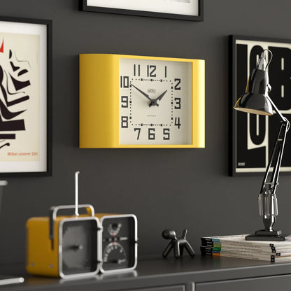 Newgate Metro Wall Clock-Yellow V398-NG-MET3CY