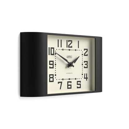 Newgate Metro Wall Clock-Black V398-NG-MET3K