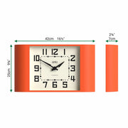 Newgate Metro Wall Clock-Pumpkin Orange V398-NG-MET3PO