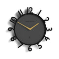 Newgate Monorail Wall Clock-Black V398-NG-MRAIL-K