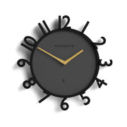 Newgate Monorail Wall Clock-Black V398-NG-MRAIL-K