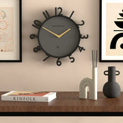 Newgate Monorail Wall Clock-Black V398-NG-MRAIL-K