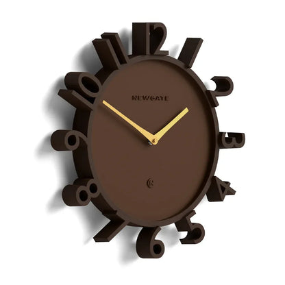 Newgate Monorail Wall Clock-Brown V398-NG-MRAIL-MB