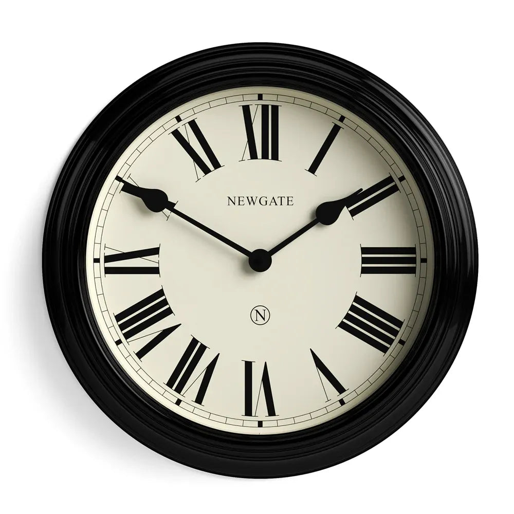 Newgate Notting Hill Wall Clock-Black V398-NG-NOTT321K