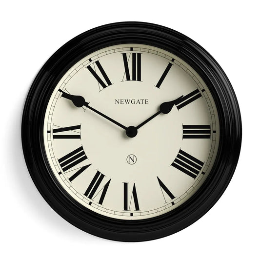 Newgate Notting Hill Wall Clock-Black V398-NG-NOTT321K