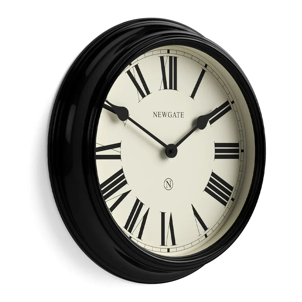 Newgate Notting Hill Wall Clock-Black V398-NG-NOTT321K