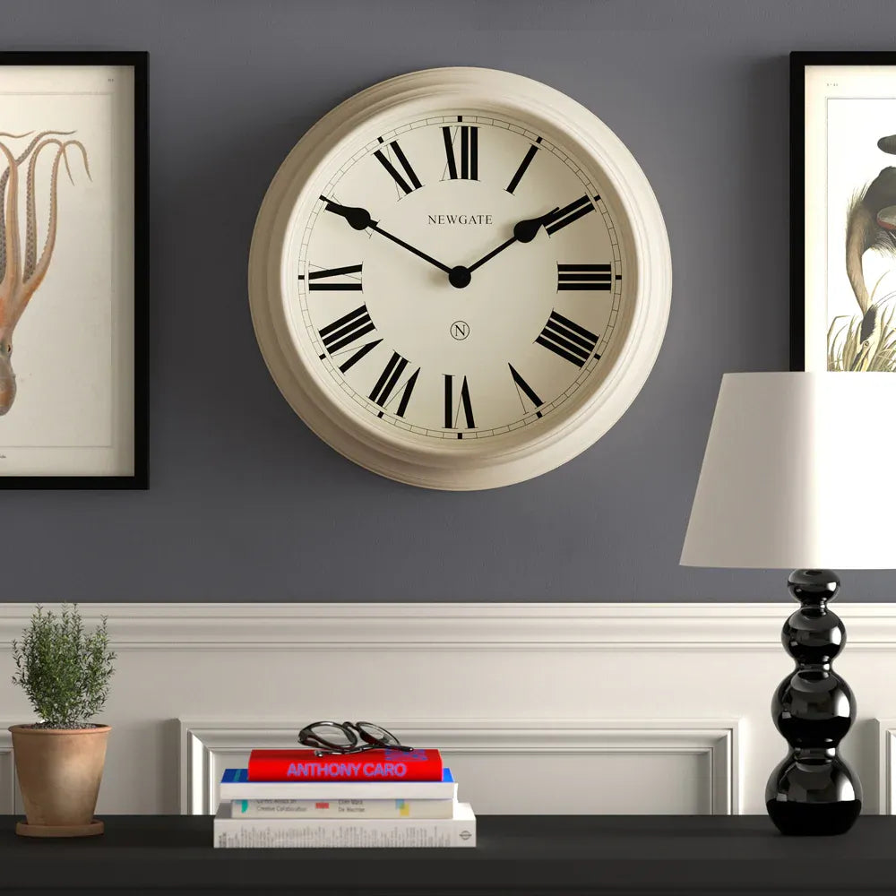Newgate Notting Hill Wall Clock-Vanilla Cream V398-NG-NOTT321VC