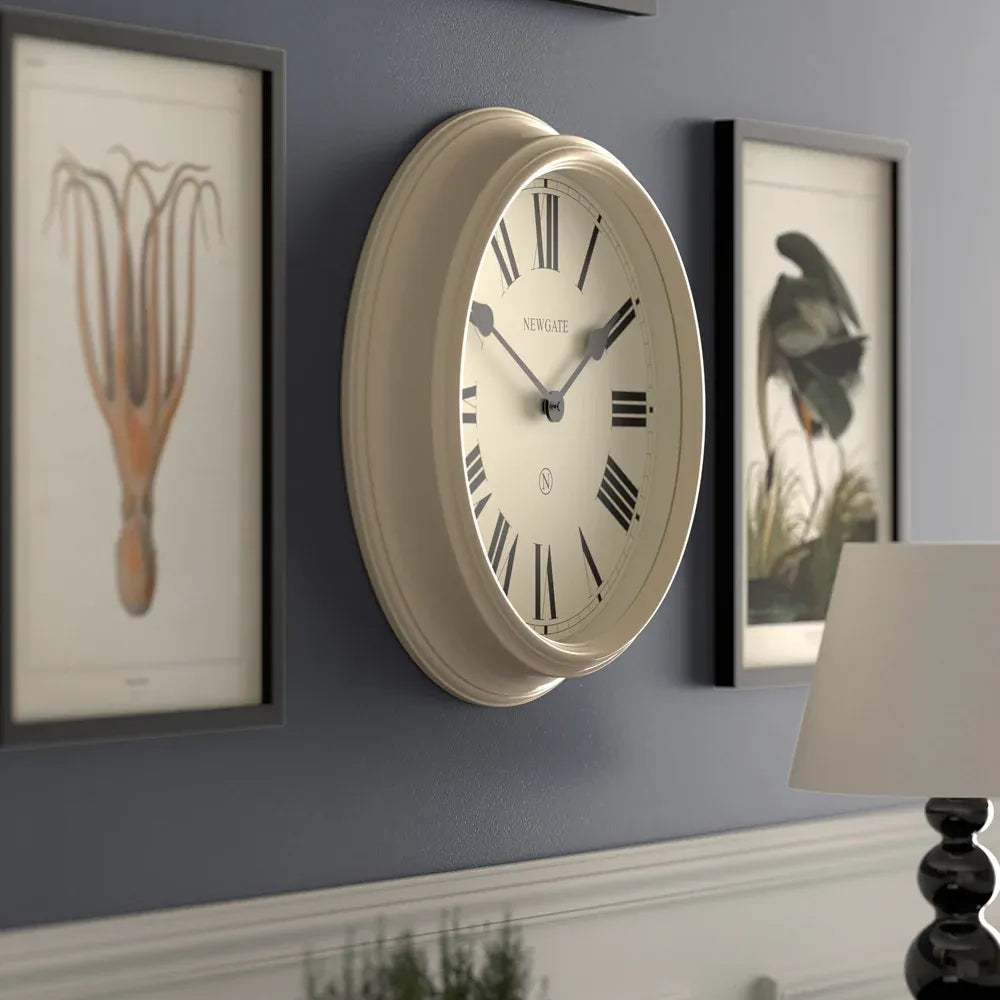Newgate Notting Hill Wall Clock-Vanilla Cream V398-NG-NOTT321VC