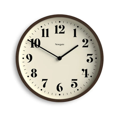 Newgate Number Four Theatre Wall Clock-Faux Dark Wood V398-NG-NUMFOU240DFW