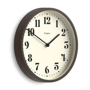 Newgate Number Four Theatre Wall Clock-Faux Dark Wood V398-NG-NUMFOU240DFW
