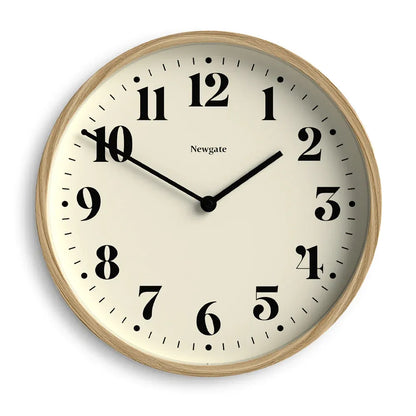 Newgate Number Four Theatre Wall Clock-Faux Wood V398-NG-NUMFOU240MFW