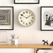 Newgate Number Four Theatre Wall Clock-Faux Wood V398-NG-NUMFOU240MFW