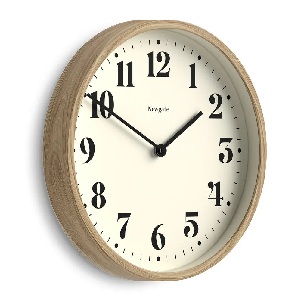 Newgate Number Four Theatre Wall Clock-Faux Wood V398-NG-NUMFOU240MFW