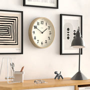 Newgate Number Four Theatre Wall Clock-Faux Wood V398-NG-NUMFOU240MFW