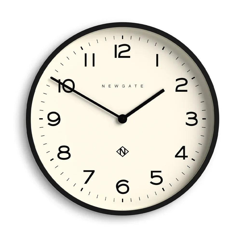 Newgate Number Two Echo Wall Clock-Black V398-NG-NUMTWO149K