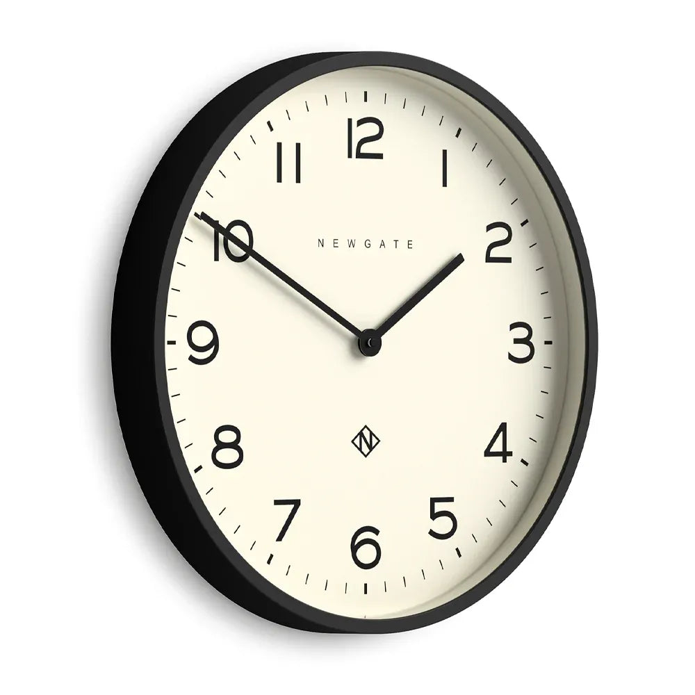 Newgate Number Two Echo Wall Clock-Black V398-NG-NUMTWO149K
