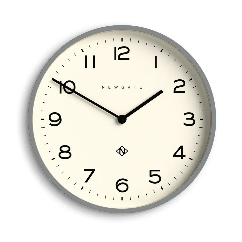 Newgate Number Two Echo Wall Clock-Posh Grey V398-NG-NUMTWO149PGY