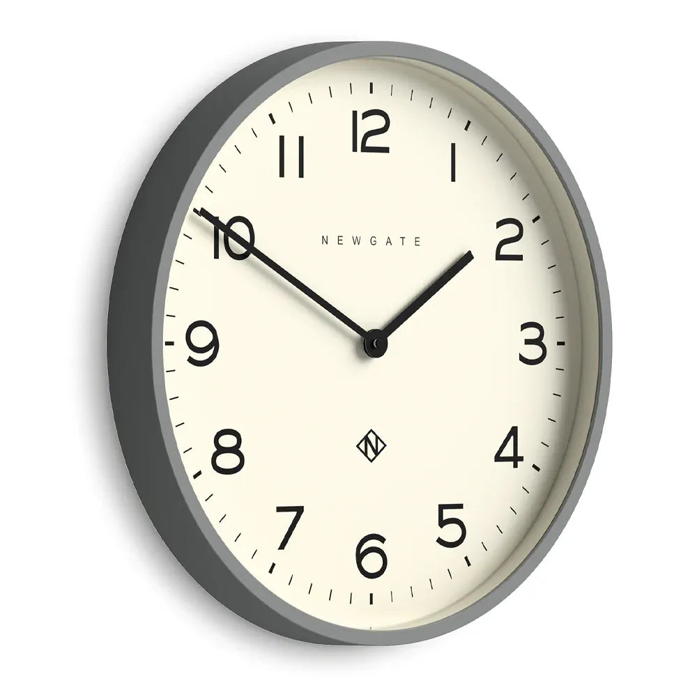Newgate Number Two Echo Wall Clock-Posh Grey V398-NG-NUMTWO149PGY