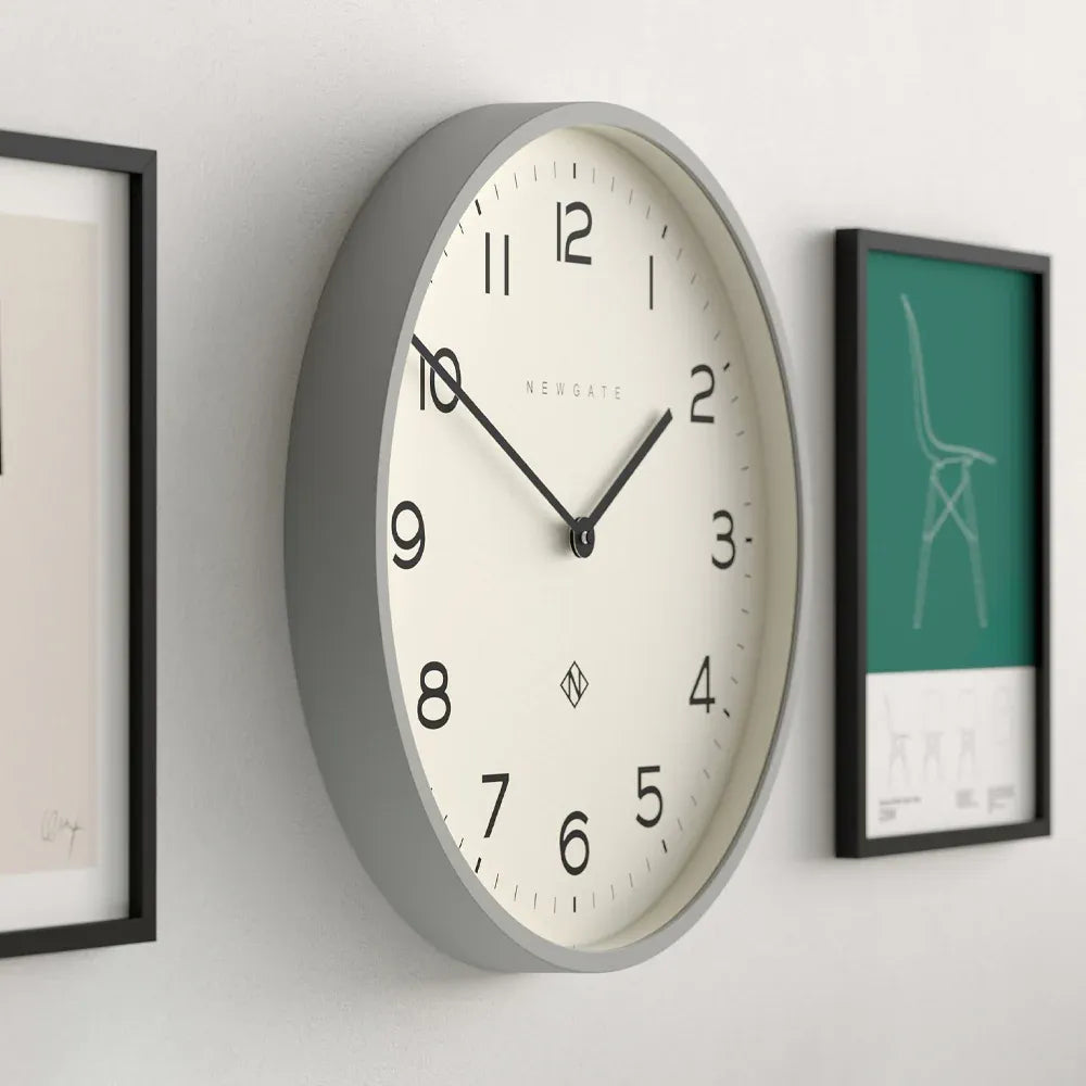 Newgate Number Two Echo Wall Clock-Posh Grey V398-NG-NUMTWO149PGY
