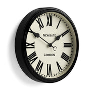 Newgate Spitalfields Wall Clock-Black V398-NG-SPIT16K
