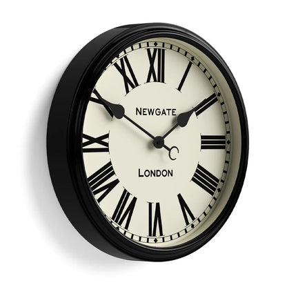 Newgate Spitalfields Wall Clock-Black V398-NG-SPIT16K