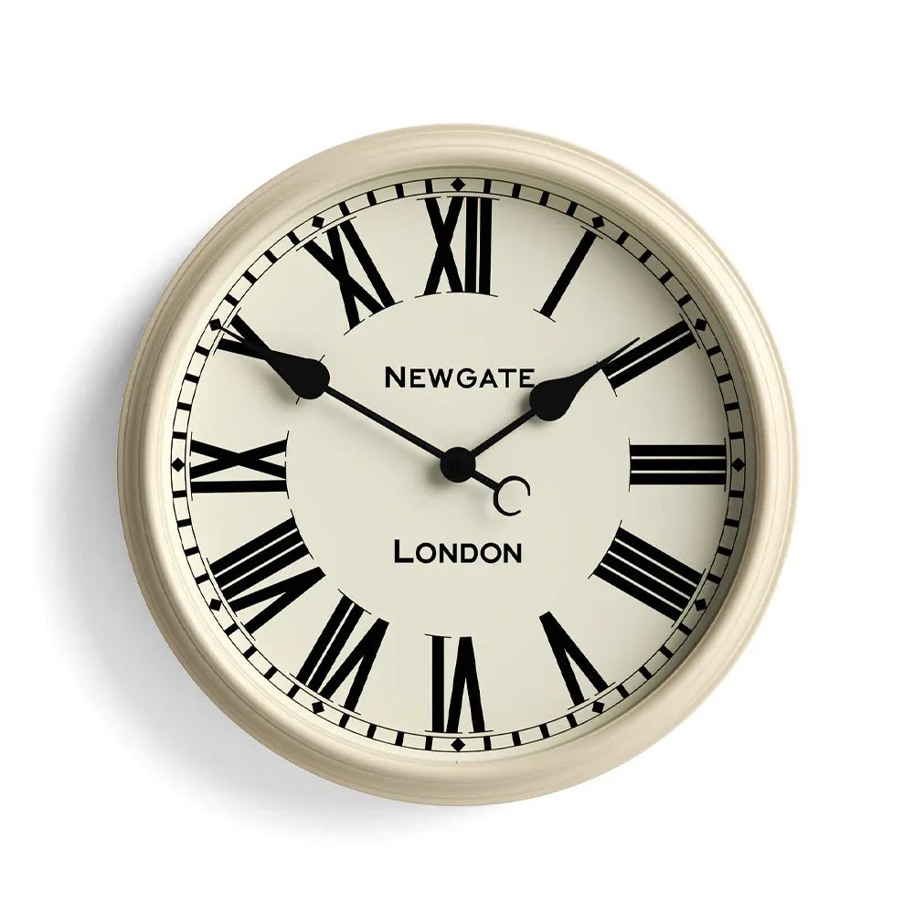 Newgate Spitalfields Wall Clock-Vanilla Cream V398-NG-SPIT16VC