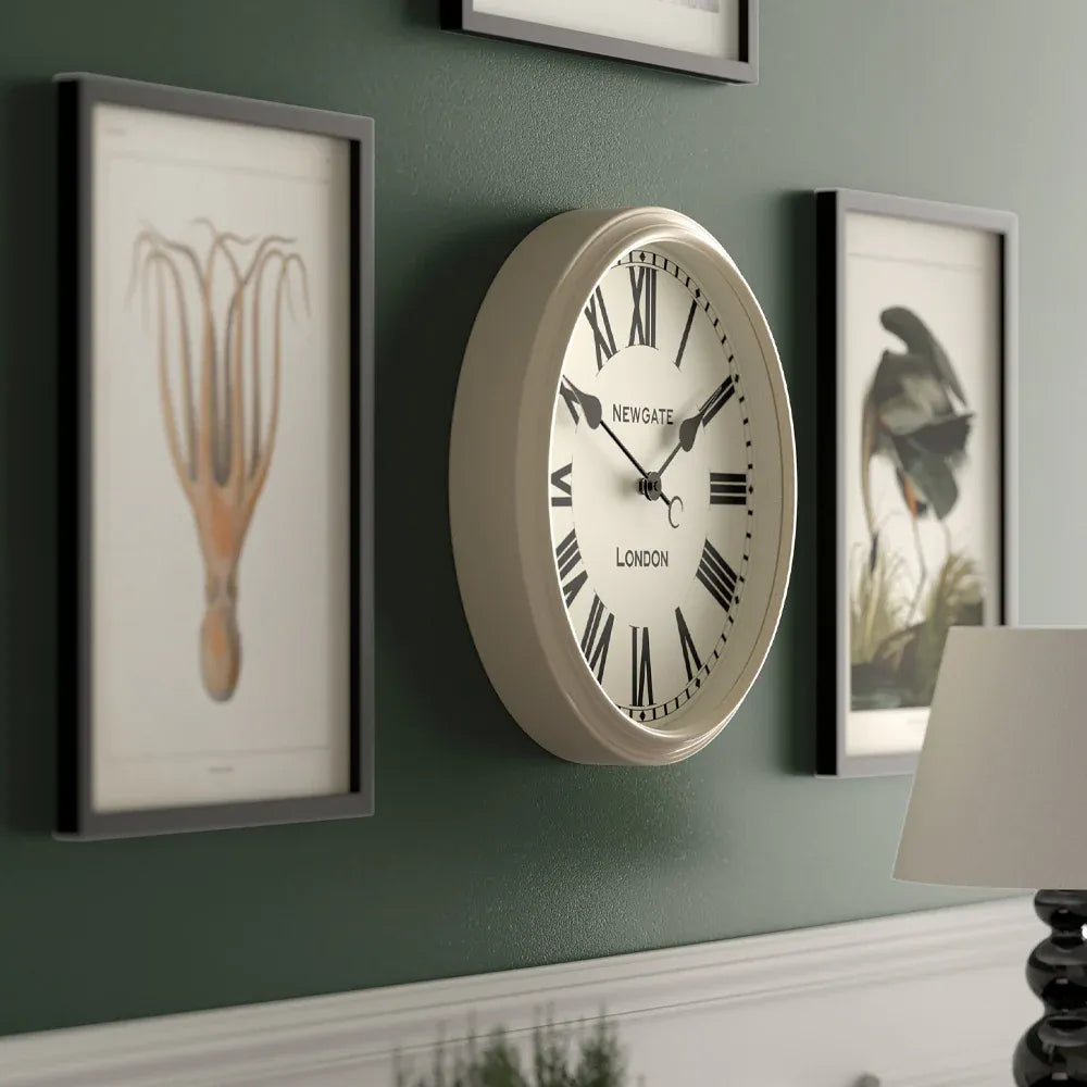 Newgate Spitalfields Wall Clock-Vanilla Cream V398-NG-SPIT16VC