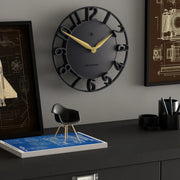 Newgate Time Traveller Wall Clock-Petrol Blue V398-NG-TIMET-PEBL