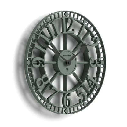 Newgate Warehouse Wall Clock-Asparagus Green V398-NG-WAREH-ASG