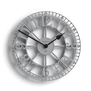 Newgate Warehouse Wall Clock-Clockwork Grey V398-NG-WAREH-CGY