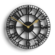 Newgate Warehouse Wall Clock-Black V398-NG-WAREH-K