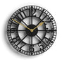 Newgate Warehouse Wall Clock-Black V398-NG-WAREH-K